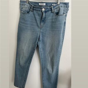 Nine West Blue Ankle Cropped Jeans with Vintage Wash